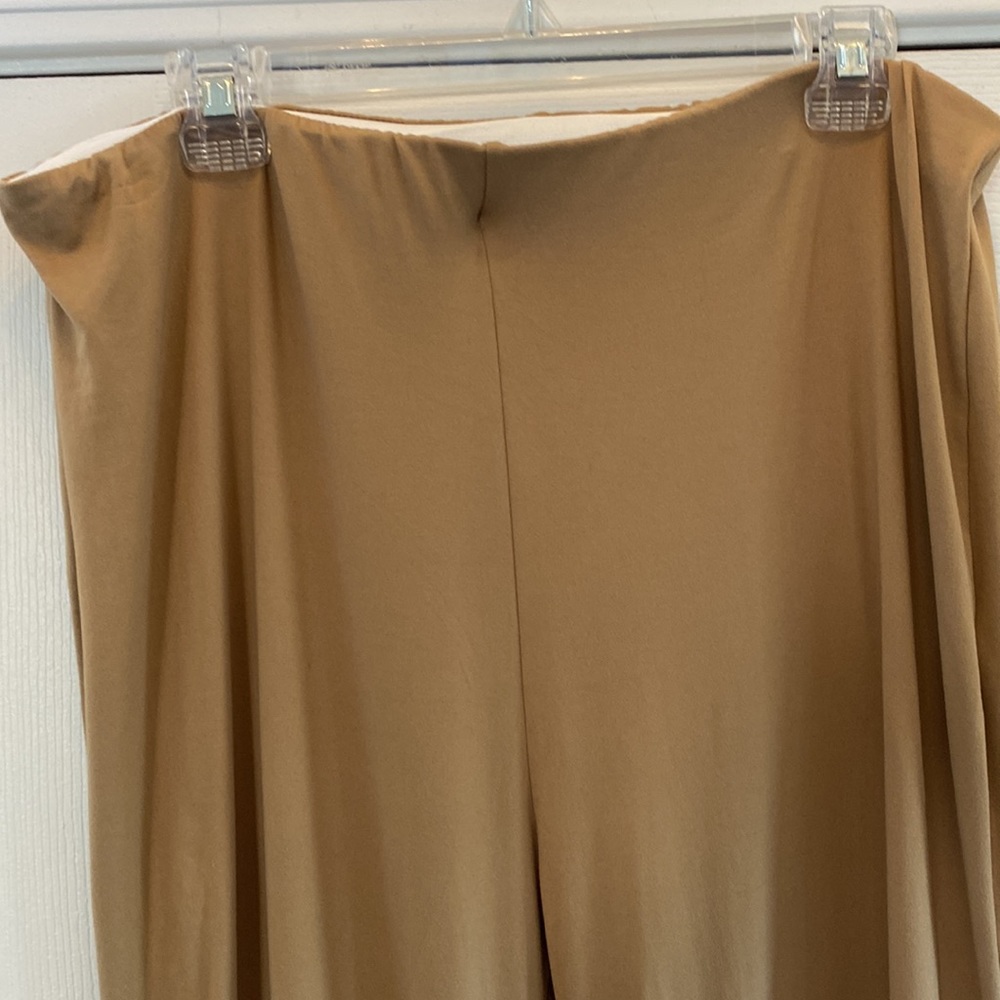 💖Wide Leg/Flare Leg Camel Color Pants. Size 1X EUC💖 - Picture 4 of 6